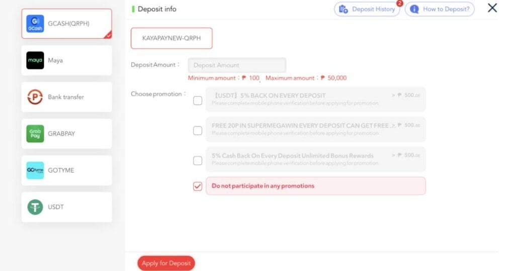 UnliWin88 Casino Deposit & Withdraw Page Preview: How to Deposit? How to Withdraw?